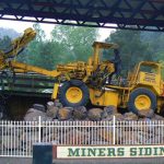 Hydraulic driller at mining monument