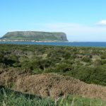 The tidy town of Stanley is located on a peninsula