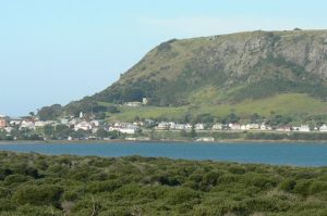 The tidy town of Stanley is located on a peninsula