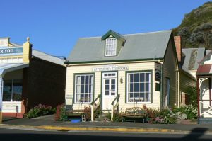 Coffee shop and tea room on main street in Stanley