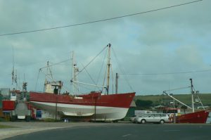 Boat harbor in Stanley