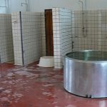 Inside the public bath house in Christiania