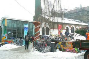 The Christiania bicycle shop makes unique and standard bikes for