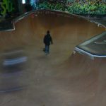 Hand-made skateboard park--run by the skaters