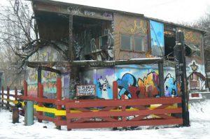 Exterior of skateboard park--run by the skaters