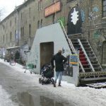 Outside the Loppen concert hall in Christiania