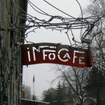 Sign for the Info Cafe in Christiania