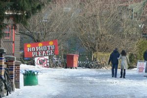 The main avenue of Christiania is called Pusher Street  named