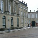 Amalienborg Palace plaza is where the royal palaces are located