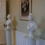 Royal apartments museum; bust of king and queen