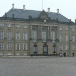 Amalienborg Palace plaza is where the royal palaces are located