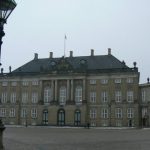 Amalienborg Palace plaza is where the royal palaces are located