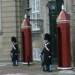 Royal guards in front of the Queen's palace