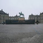 Amalienborg Palace plaza is where the royal palaces are located