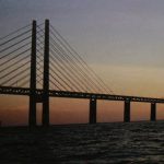 The Oresund Bridge that connects Denmark and Sweden