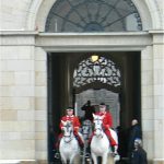 Queen's procession from parliament after formal reception for foreign ambassadors