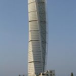 Among the new buildings towers the Turning Torso, a spectacular