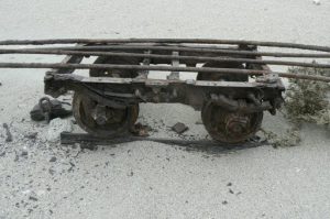 Old mining rail cart