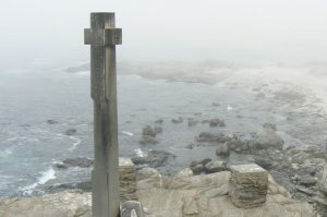 Stone replica of the cross erected by Portuguese explorer Bartolomeu