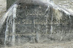 Stone engraved signifying Bartolomeu Diaz, 1488