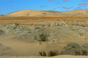 Dunes and rocks east of Luderitz