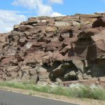 Ancient sedimentary rock