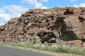 Ancient sedimentary rock