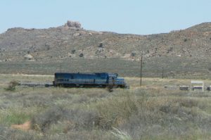 Cargo trains run all the way to Luderitz