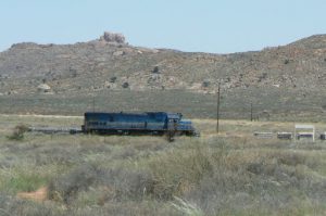 Cargo trains run all the way to Luderitz