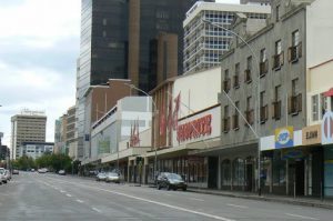 Downtown Windhoek on Sunday morning