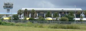 Windhoek airport terminal and tower