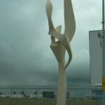 Statue at airport