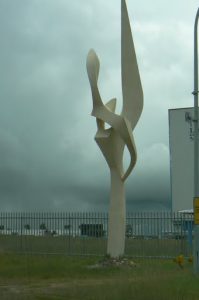 Statue at airport