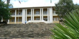 Front of parliament building