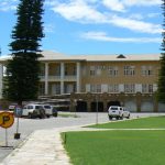 Side view of parliament building