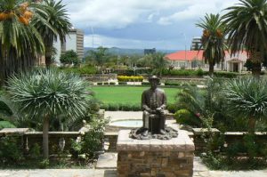 Statue of Chief Hosea Katjiku-Ru-Rume Kutako, the Herero leader who