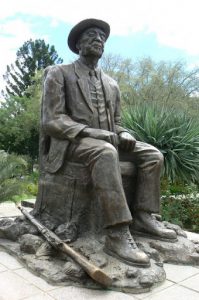 Statue of Chief Hosea Katjiku-Ru-Rume Kutako, the Herero leader who