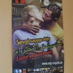 Poster in Out-Right Namibia office "Love deserves respect"