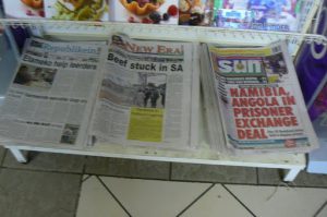 Newspapers for sale in Mariental town