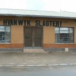 Butcher shop in Mariental town