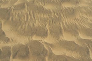 Wind-sculpted sand patterns