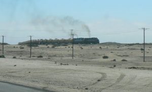 Cargo trains cross great distances in Namibia