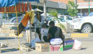 Street vendor in Francistown