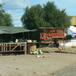 Vegetable and fruit vendor along the highway