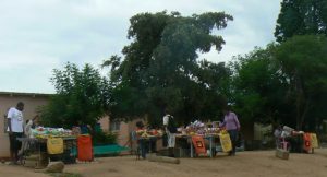 Food for sale along highway