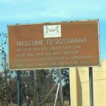 Coming from the north, through Namibia's Caprivi Strip, we enter