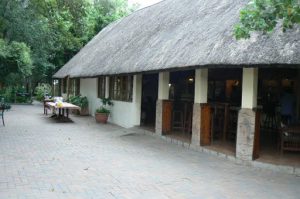 Dining room at the Island Safari Lodge