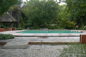 Swimming pool at the Island Safari Lodge