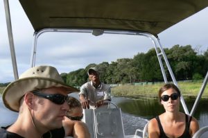 Tour into the Delta begins with a motorboat ride