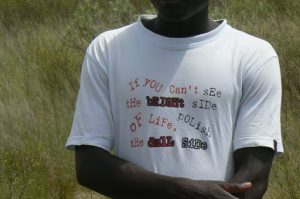 Our guide's T-shirt slogan
